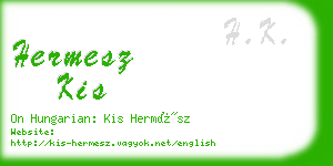hermesz kis business card